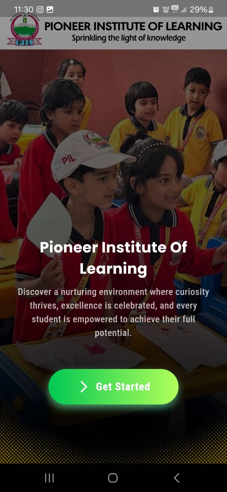 Pioneer Institute Mobile App second screen